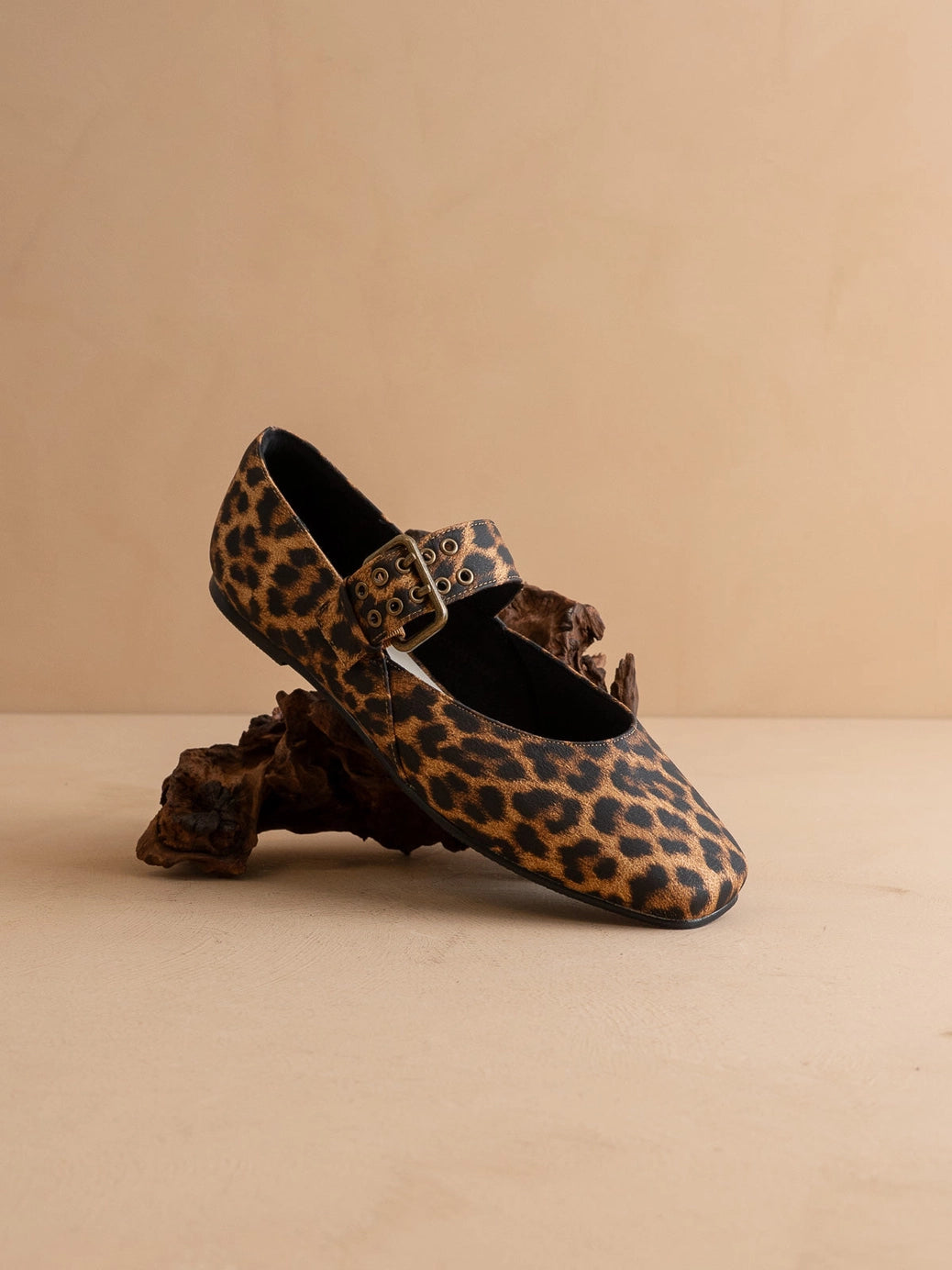 PRE-ORDER The Soho | Leopard Ballet Flat with Buckle