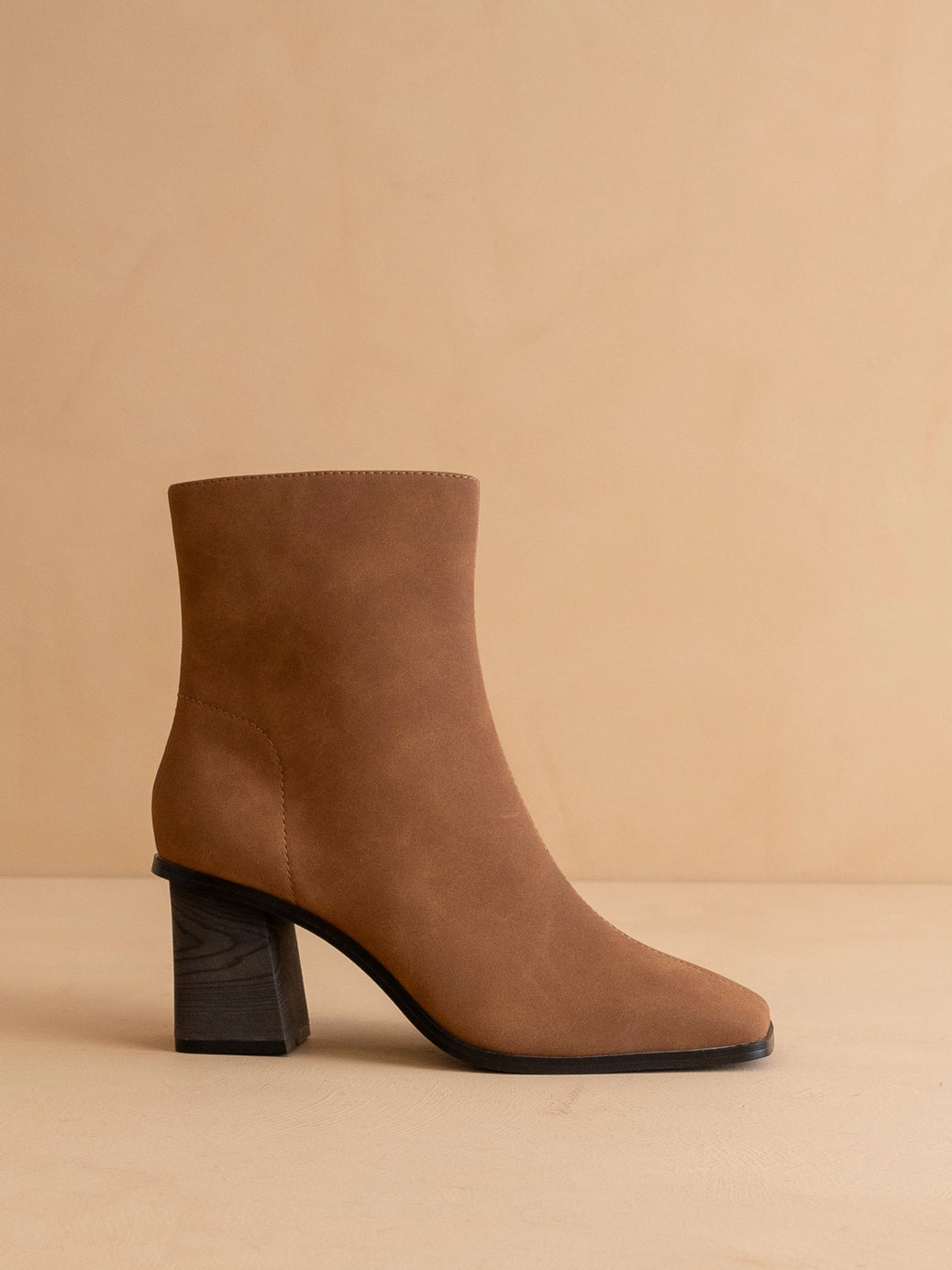 The Vera Brown | Square Toe Ankle Boot