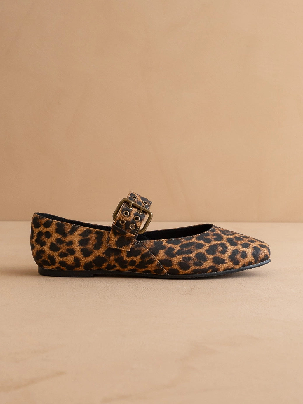 PRE-ORDER The Soho | Leopard Ballet Flat with Buckle