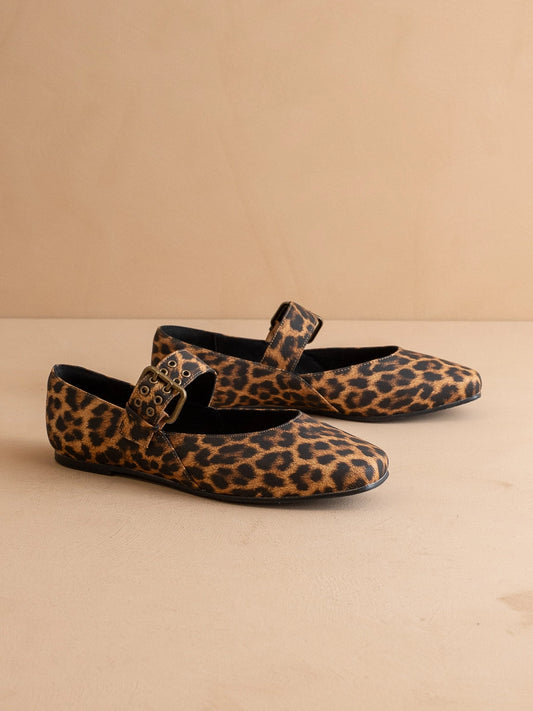 PRE-ORDER The Soho | Leopard Ballet Flat with Buckle